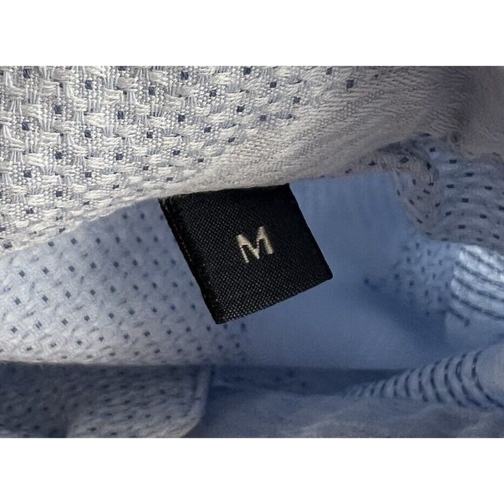 Zanella Harold Mens M Blue White Floral Design Button Down Long Sleeve Shirt - Picture 5 of 6